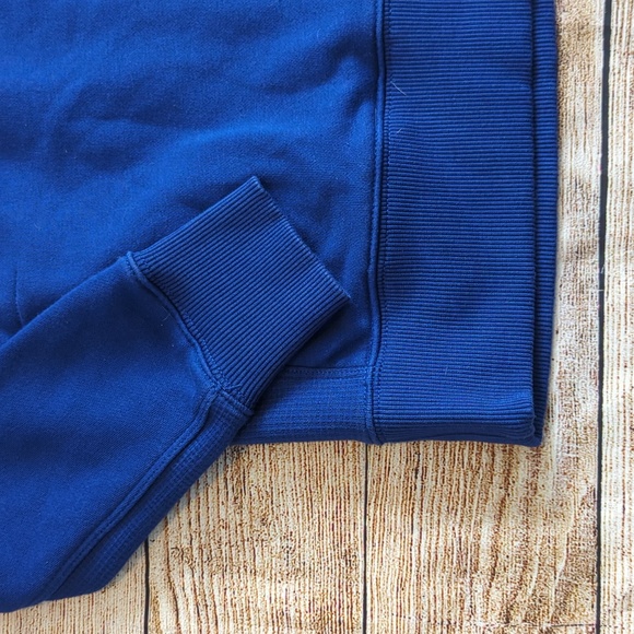 Roots Size Small Zip Up Blue Long Sleeve Sweater - Picture 3 of 5